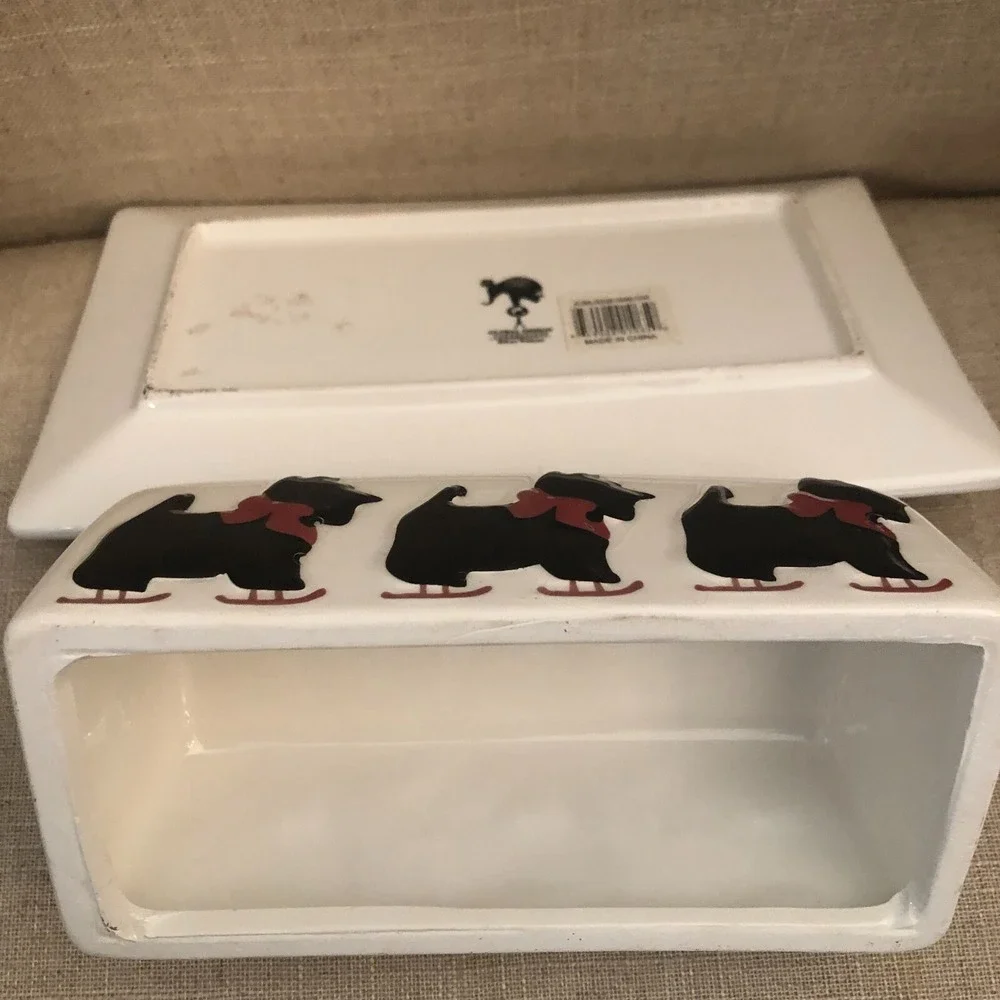 Global Design Connections Schnauzer Salt/Pepper Shakers Butter/Sugar Container